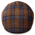 TIENDAHAT BROWN COUNTRY WOOL FIDO FLAT CAP