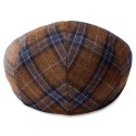 TIENDAHAT BROWN COUNTRY WOOL FIDO FLAT CAP