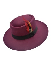 Boris Woolen Hat- Wine Red