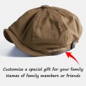 Beret Caps Octagonal Newsboy Cap（CUSTOMIZE NAME）