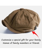 Beret Caps Octagonal Newsboy Cap（CUSTOMIZE NAME）