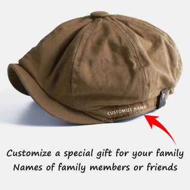 Beret Caps Octagonal Newsboy Cap（CUSTOMIZE NAME）
