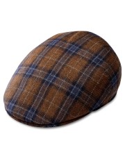 TIENDAHAT BROWN COUNTRY WOOL FIDO FLAT CAP
